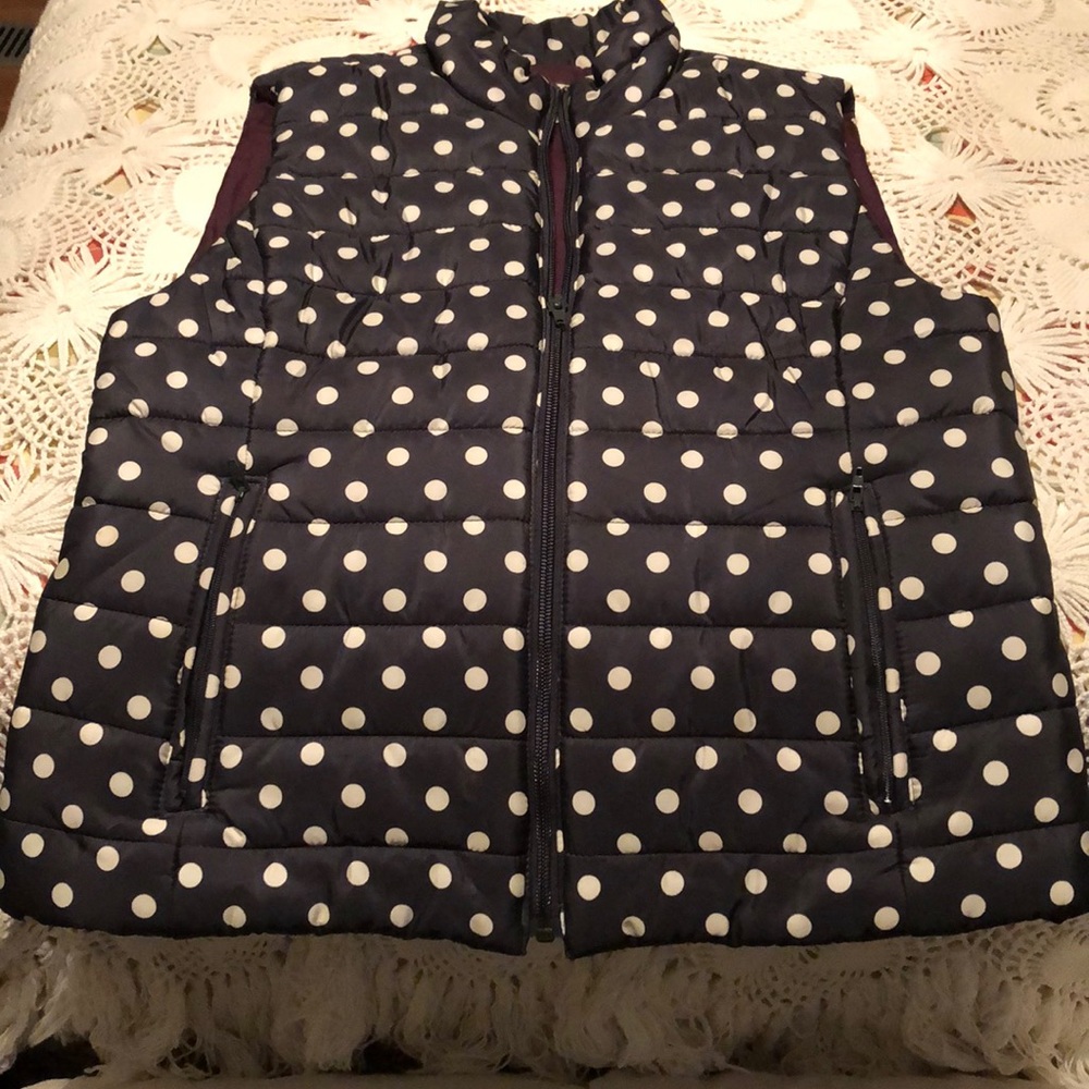 Polka dot loft vest